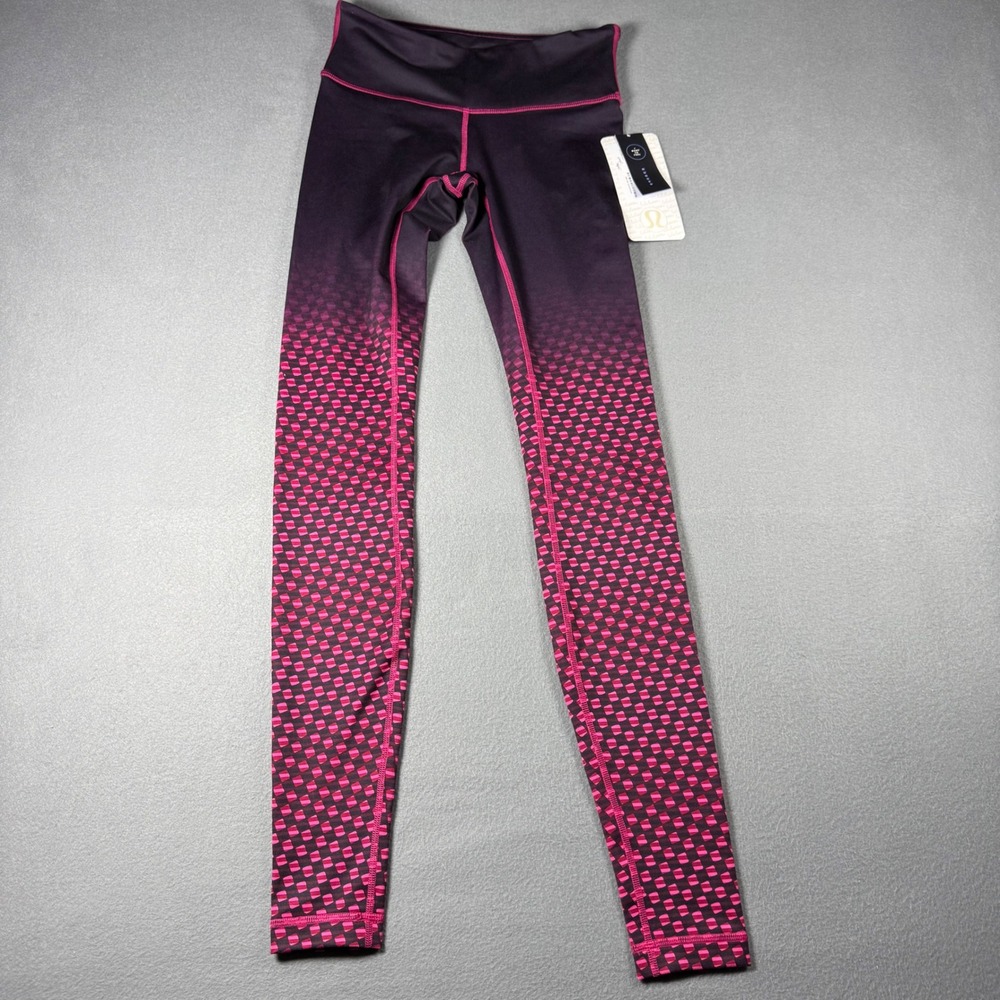 Lululemon Wunder Under Pant III SE 4 Dazzling Dotted Berry Ombre Leggings NEW